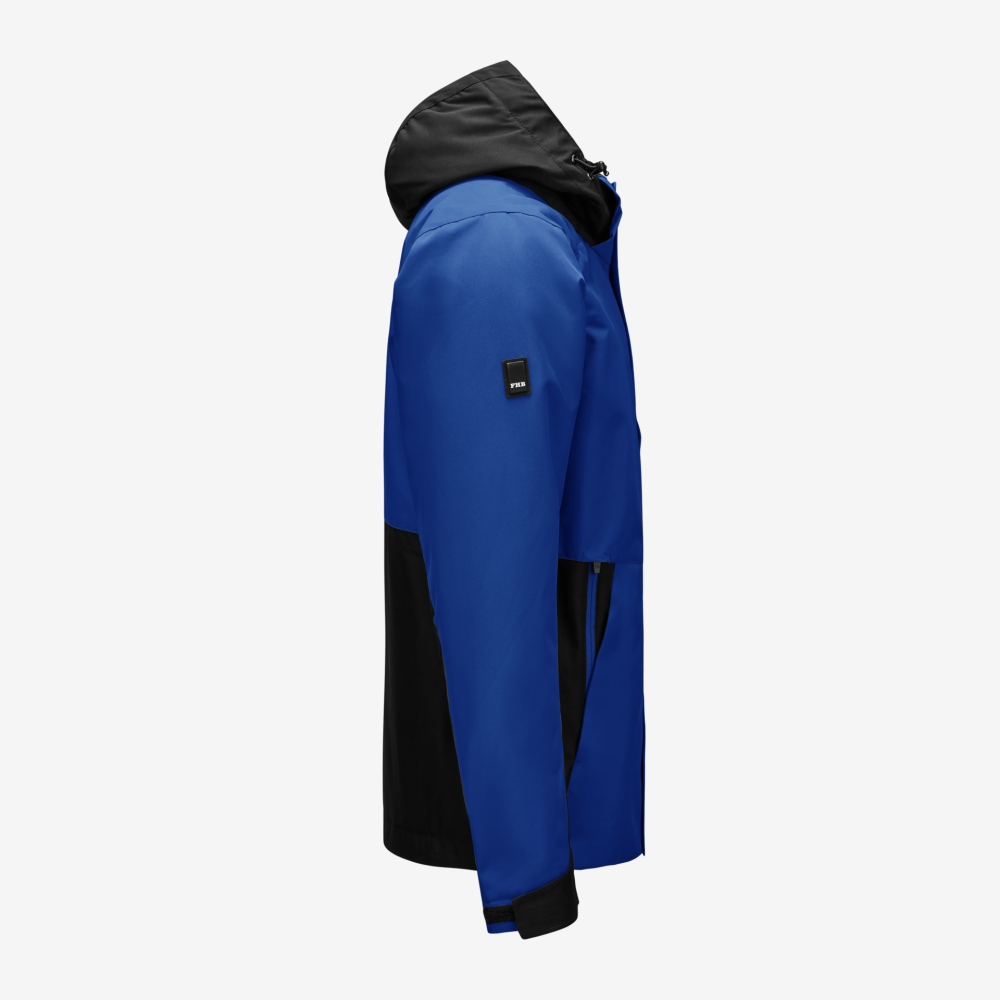 FHB GEORG Arbeitsjacke Primaloft, royalblau-schwarz, Gr. 2XL