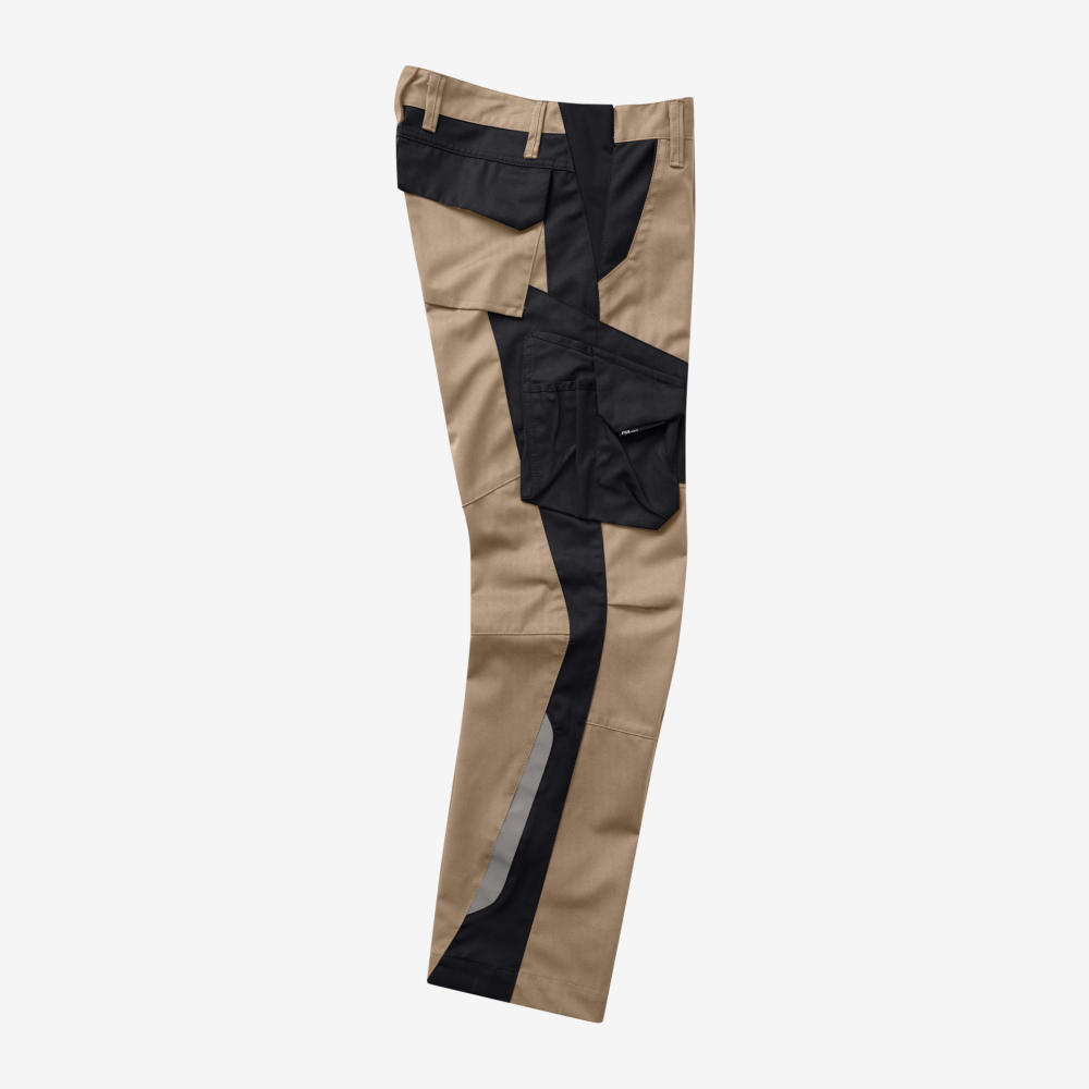 FHB FABIAN Arbeitshose, beige-schwarz, Gr. 90