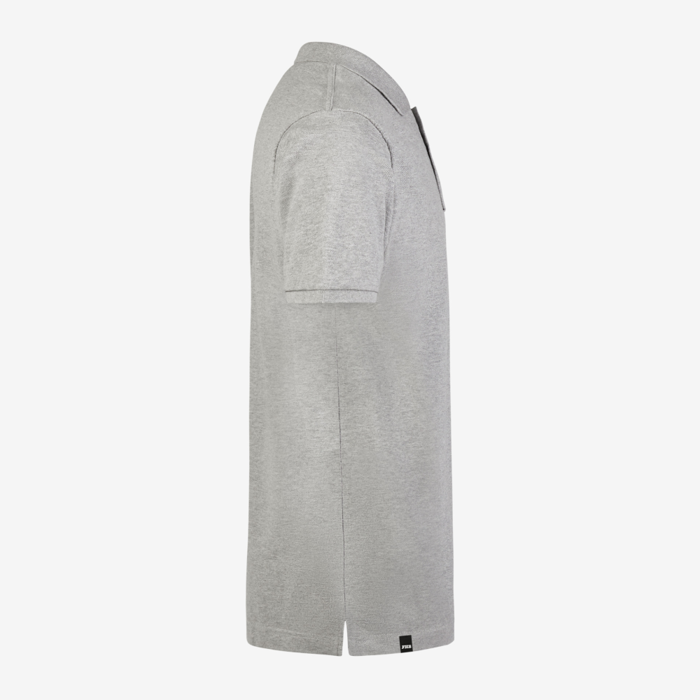 FHB DANIEL Polo-Shirt, grau-meliert, Gr. S