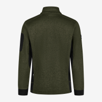 FHB CHRISTOPH Strick-Fleece-Jacke, oliv-schwarz, Gr. XS
