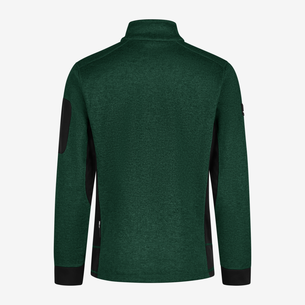 FHB CHRISTOPH Strick-Fleece-Jacke, grün-schwarz, Gr. 2XL