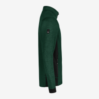 FHB CHRISTOPH Strick-Fleece-Jacke, grün-schwarz, Gr. 2XL