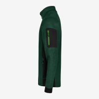 FHB CHRISTOPH Strick-Fleece-Jacke, grün-schwarz, Gr. 2XL