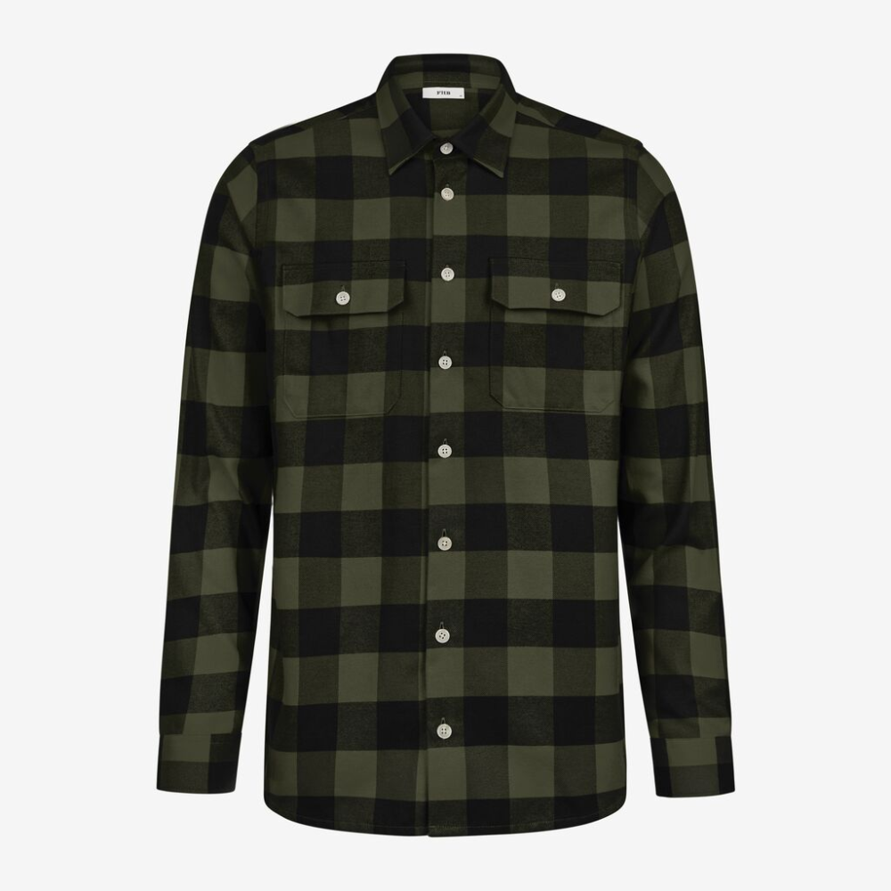 FHB HORST Arbeitshemd oliv-schwarz XS