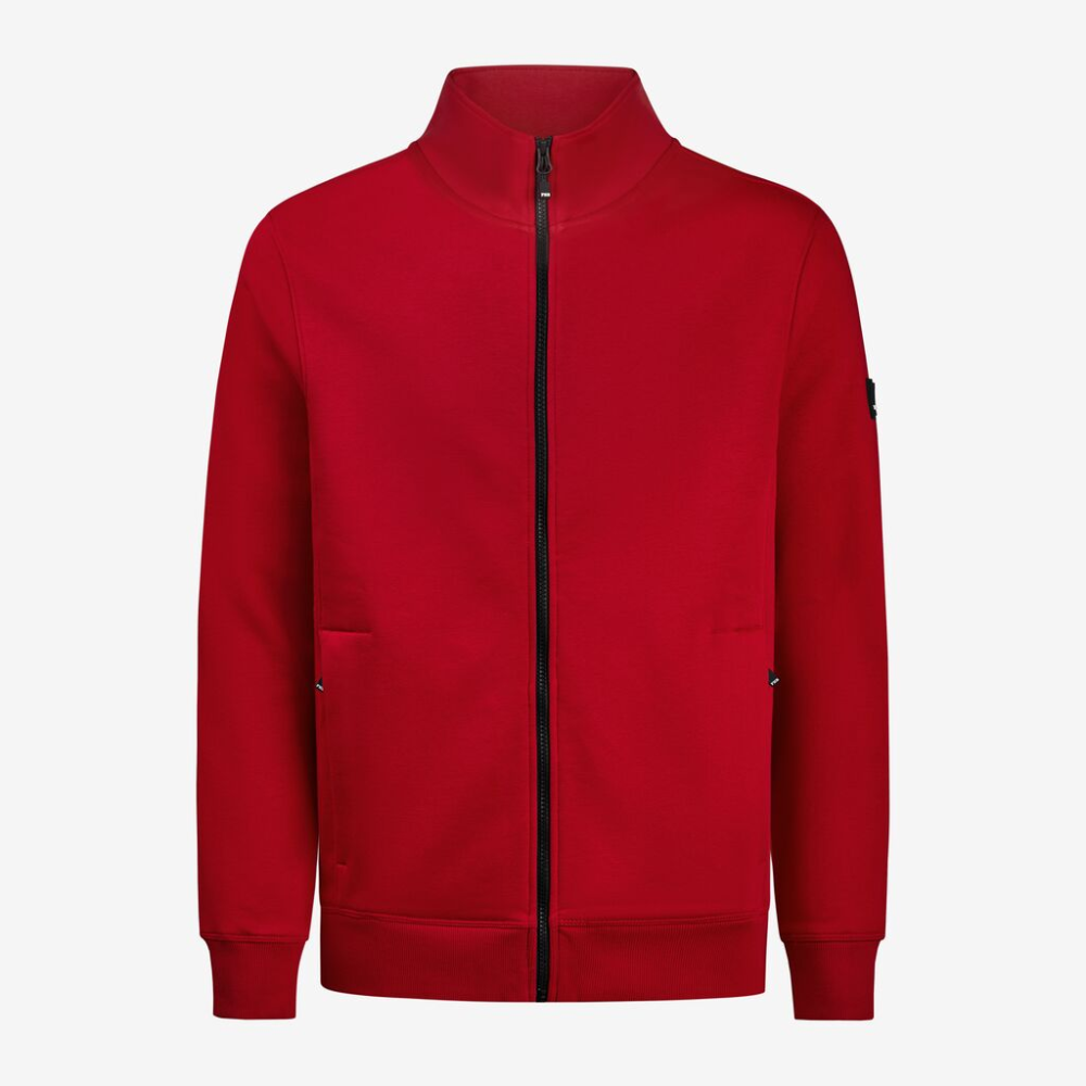 FHB EUGEN Sweat-Jacke unisex rot 5XL