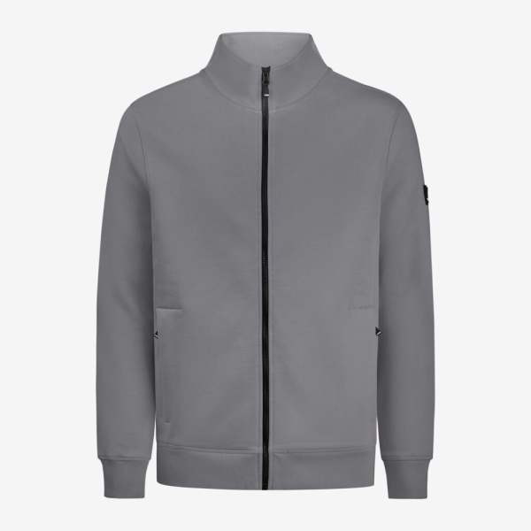 FHB EUGEN Sweat-Jacke unisex grau