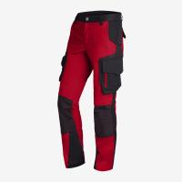 FHB ANNETTE Arbeitshose Damen rot-schwarz 42