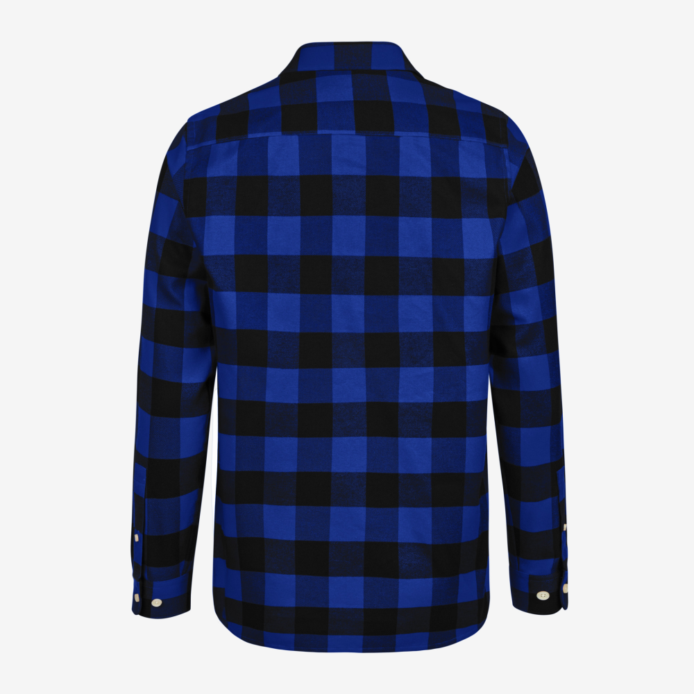 FHB HORST Arbeitshemd royalblau-schwarz 2XL