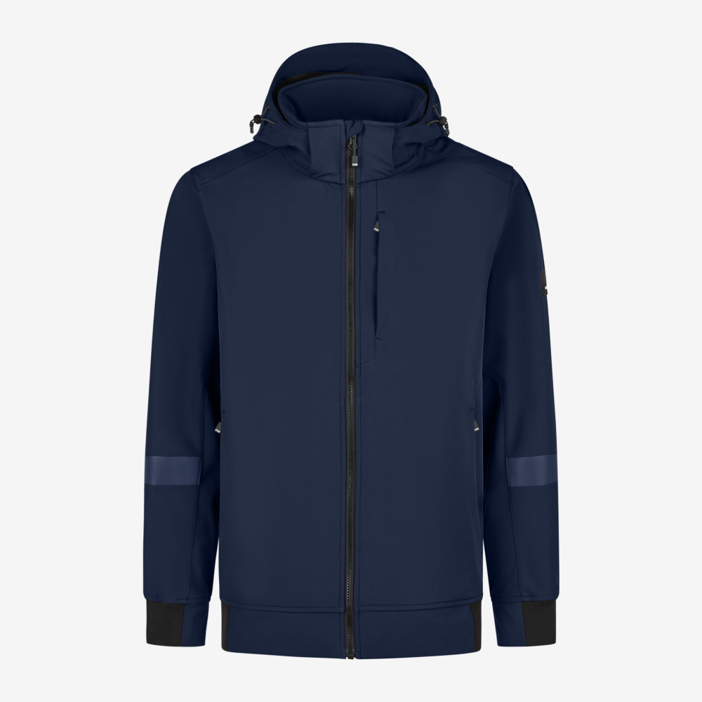 FHB FALKO Softshell-Jacke leicht und elastisch marine S