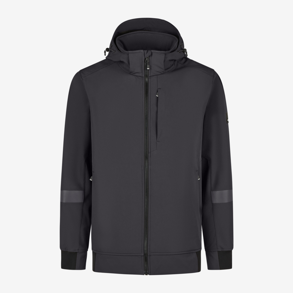 FHB FALKO Softshell-Jacke leicht und elastisch anthrazit 3XL