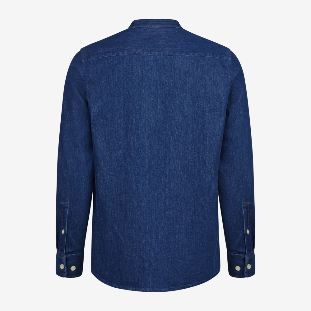 FHB ALFRED Jeanshemd elastisch indigoblau L