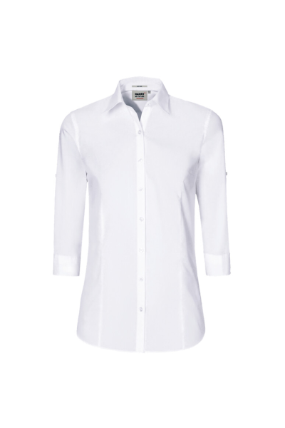 HAKRO 3/4-Arm-Vario Bluse MIKRALINAR®, weiss