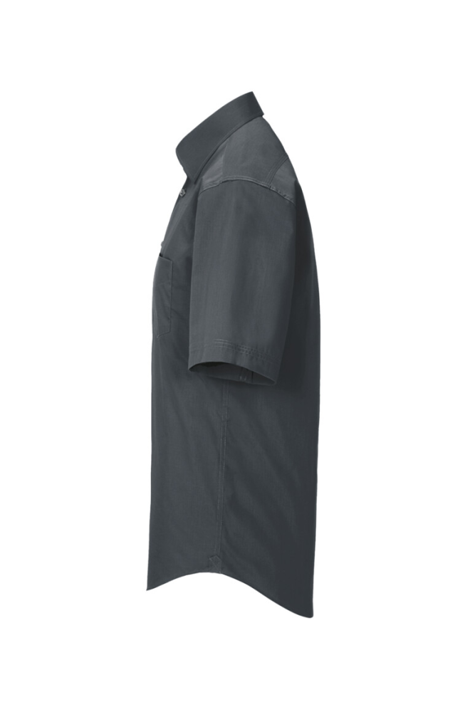 HAKRO 1/2-Arm Hemd MIKRALINAR® Comfort, anthrazit, M