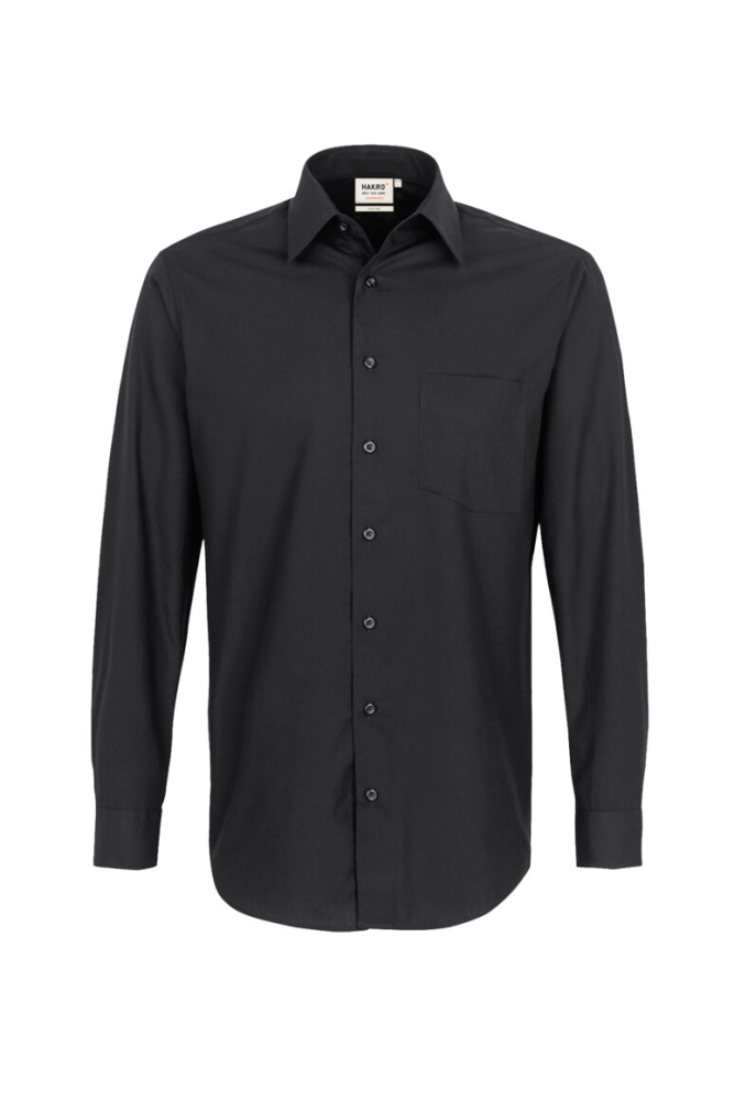 HAKRO Hemd MIKRALINAR® Comfort, schwarz, XL