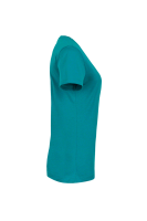 HAKRO Damen V-Shirt Classic, smaragd, S