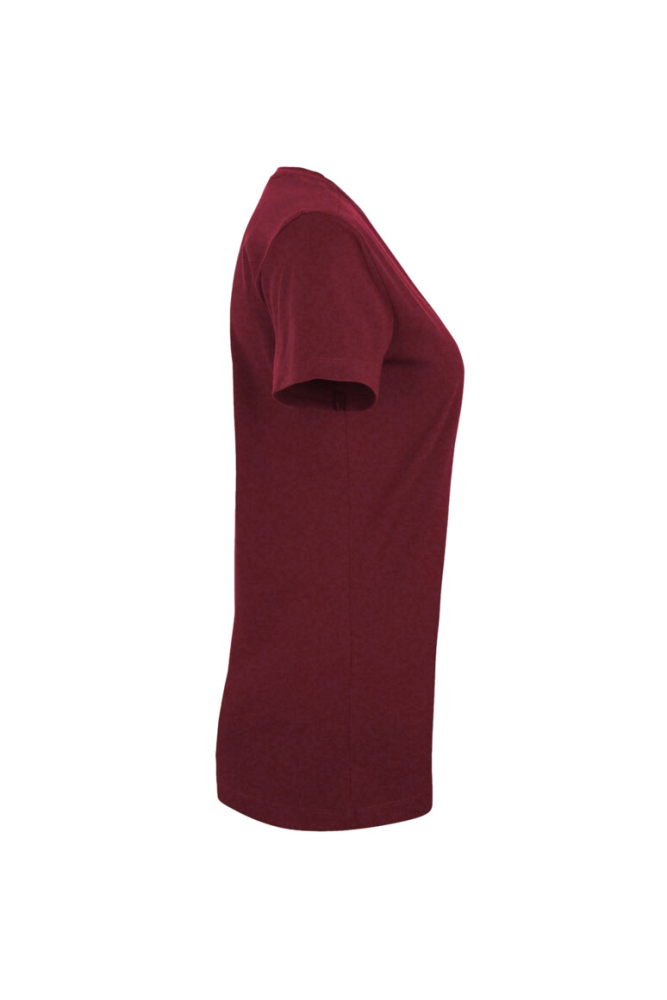 HAKRO Damen V-Shirt Classic, weinrot, M