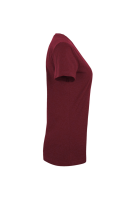 HAKRO Damen V-Shirt Classic, weinrot, M