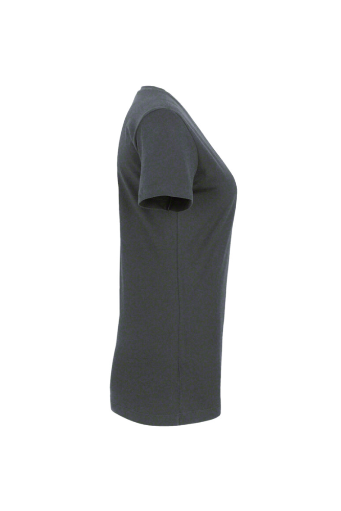 HAKRO Damen V-Shirt Classic, anthrazit