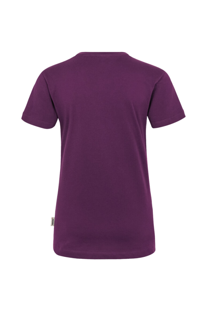 HAKRO Damen V-Shirt Classic, aubergine, S