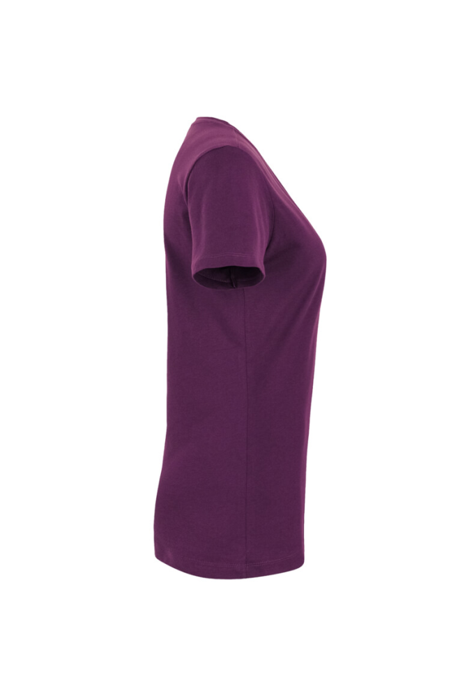 HAKRO Damen V-Shirt Classic, aubergine, S