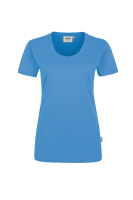 HAKRO Damen T-Shirt Classic, malibublau, S