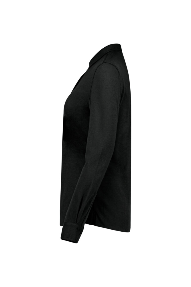 HAKRO COTTON TEC® Bluse, schwarz, XS