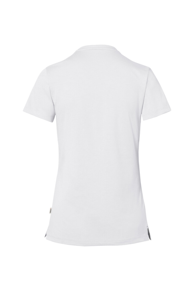 HAKRO COTTON TEC® Damen V-Shirt, weiss