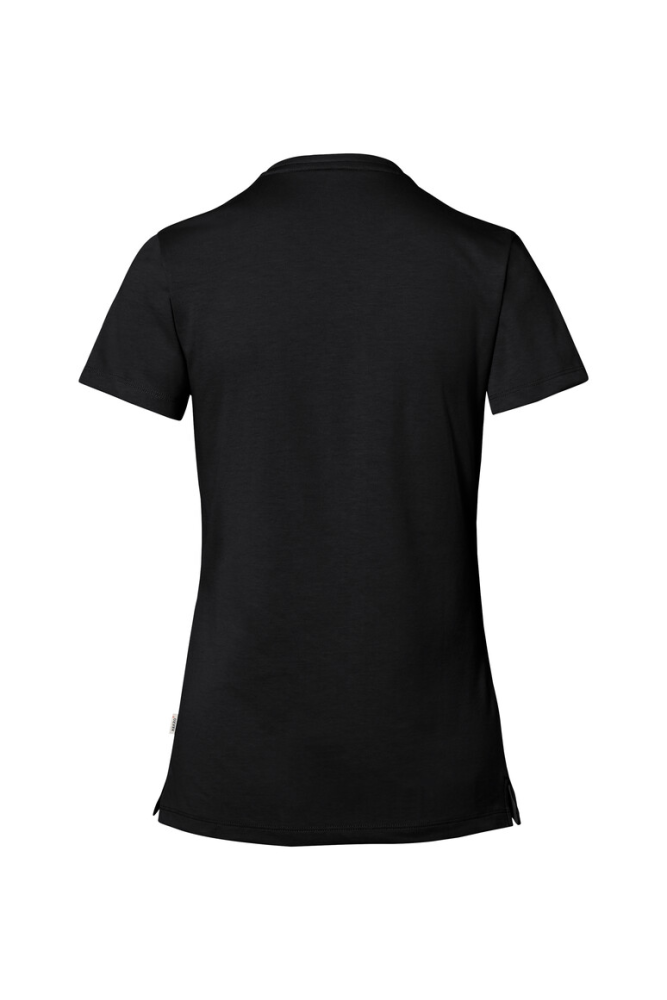 HAKRO COTTON TEC® Damen V-Shirt, schwarz