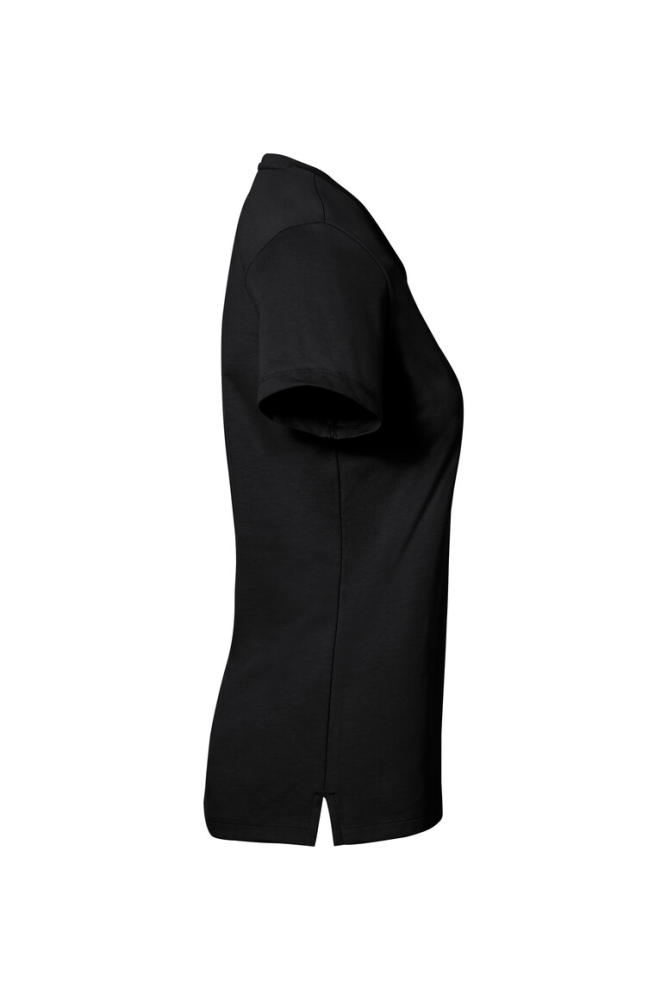 HAKRO COTTON TEC® Damen V-Shirt, schwarz