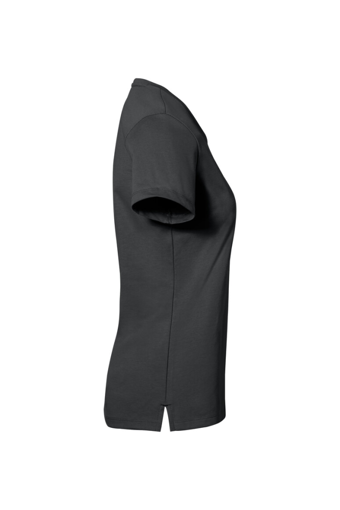 HAKRO COTTON TEC® Damen V-Shirt, anthrazit