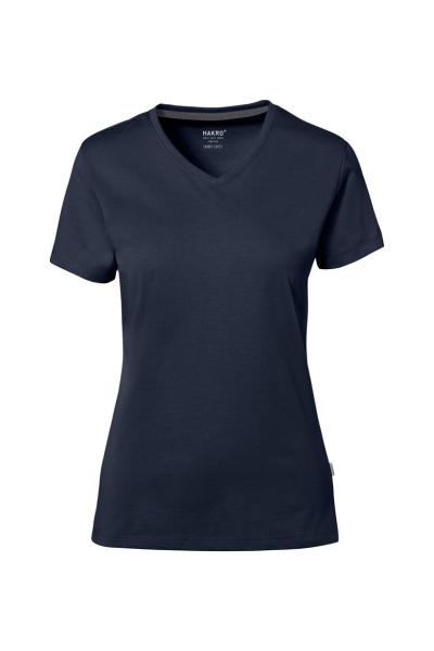 HAKRO COTTON TEC® Damen V-Shirt, tinte