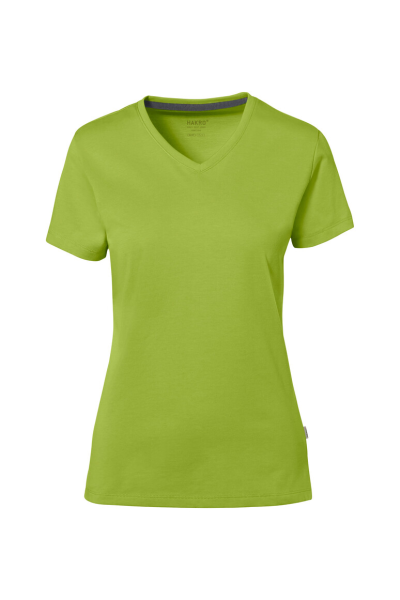 HAKRO COTTON TEC® Damen V-Shirt, kiwi