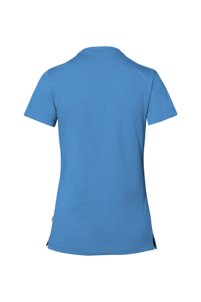 HAKRO COTTON TEC® Damen V-Shirt, malibublau