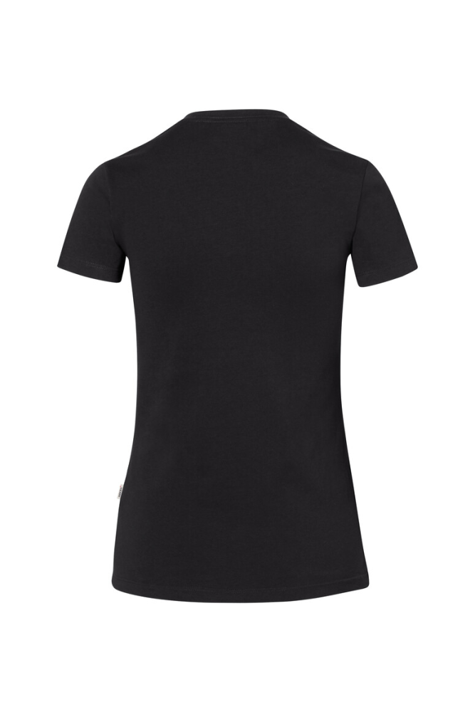 HAKRO Damen V-Shirt Stretch, schwarz, 2XL
