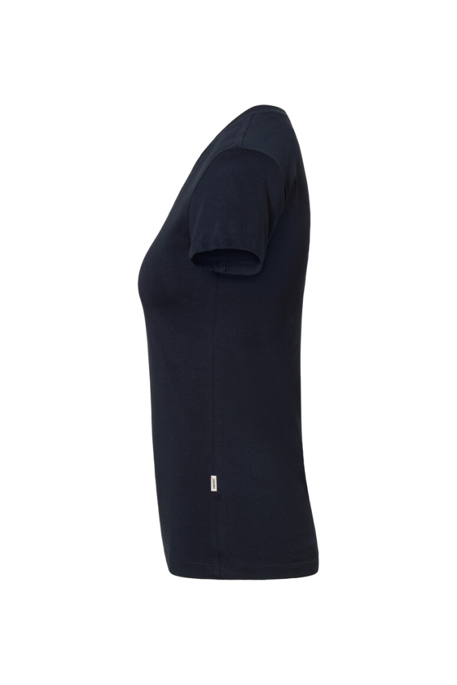 HAKRO Damen V-Shirt Stretch, tinte, M