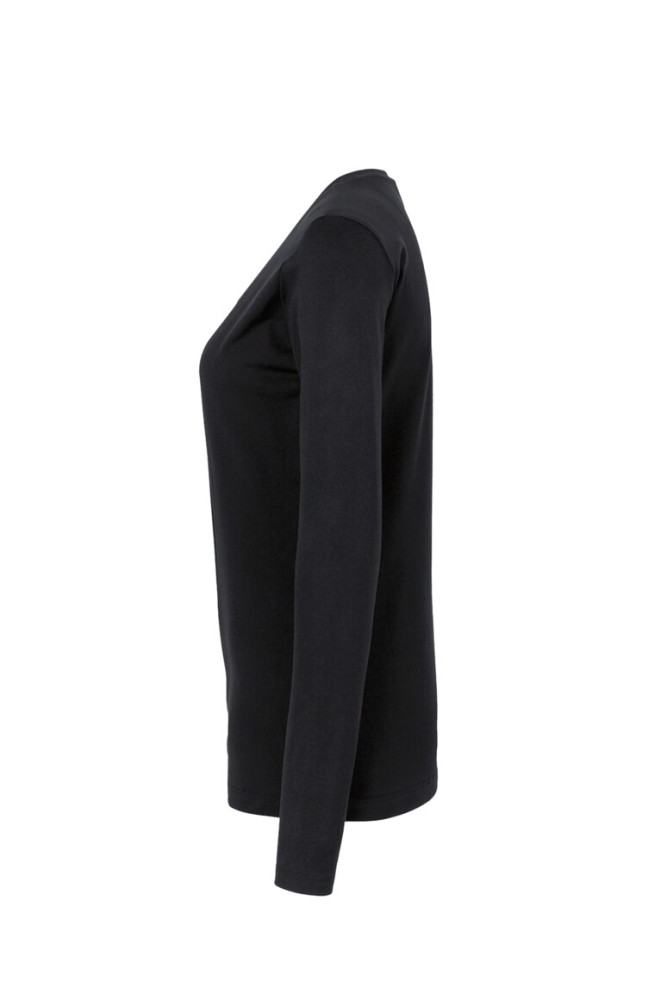 HAKRO Damen Longsleeve Classic, schwarz, S