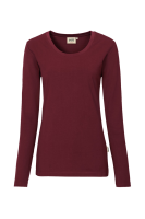 HAKRO Damen Longsleeve MIKRALINAR®, weinrot, 4XL
