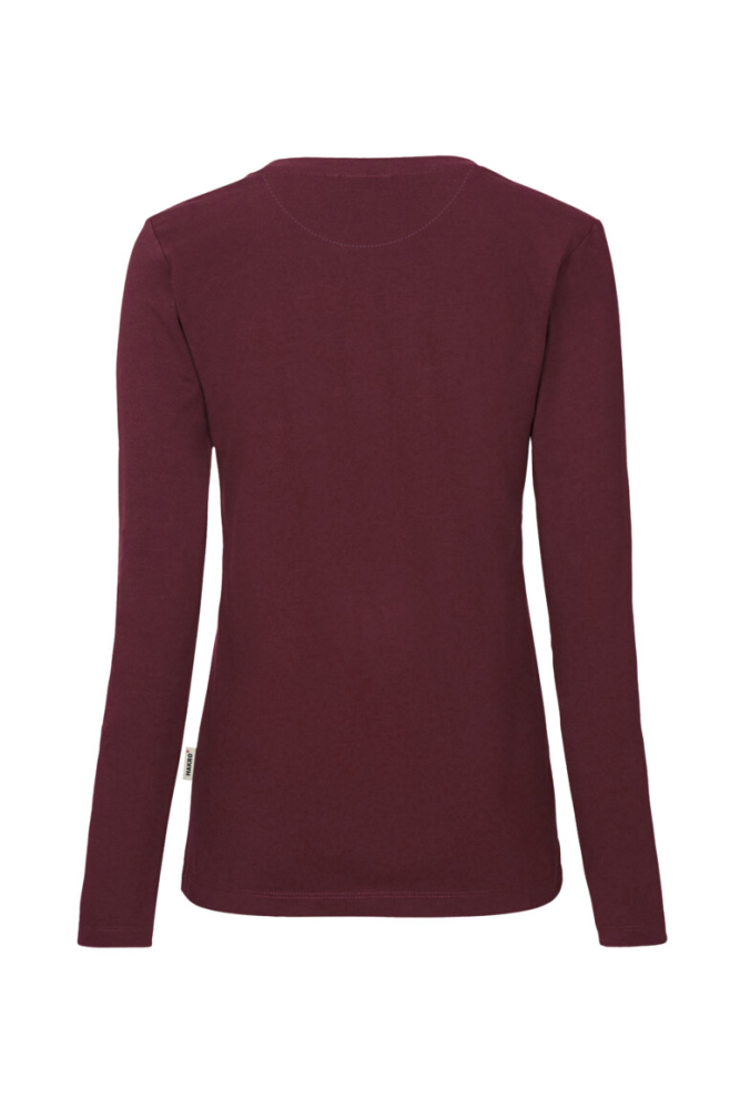 HAKRO Damen Longsleeve MIKRALINAR®, weinrot, 4XL