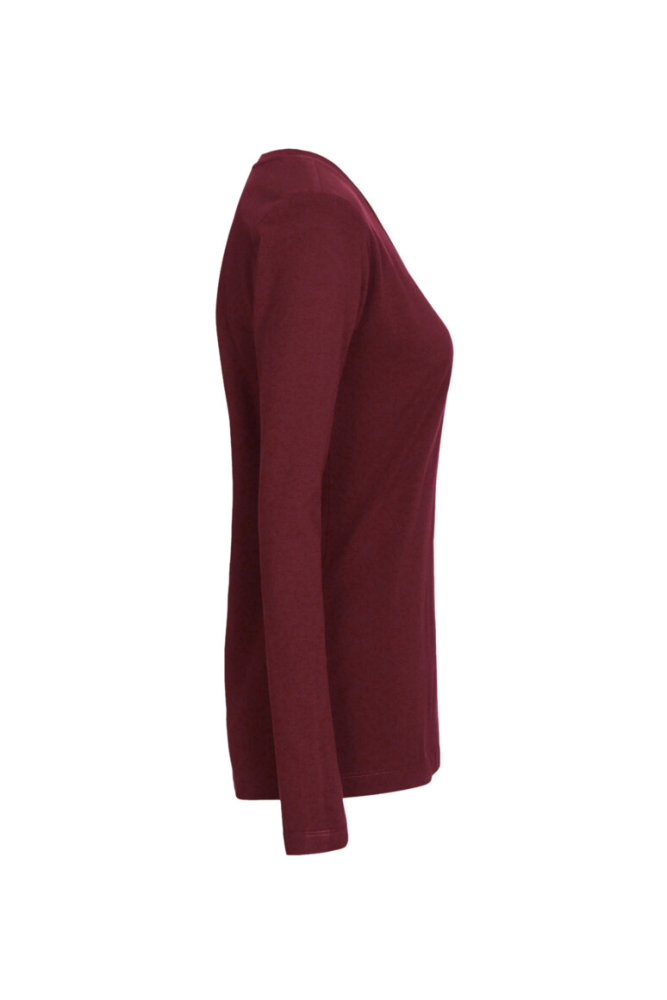 HAKRO Damen Longsleeve MIKRALINAR®, weinrot, 4XL