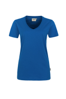 HAKRO Damen V-Shirt MIKRALINAR®, royalblau, S