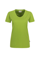 HAKRO Damen V-Shirt MIKRALINAR®, kiwi, L