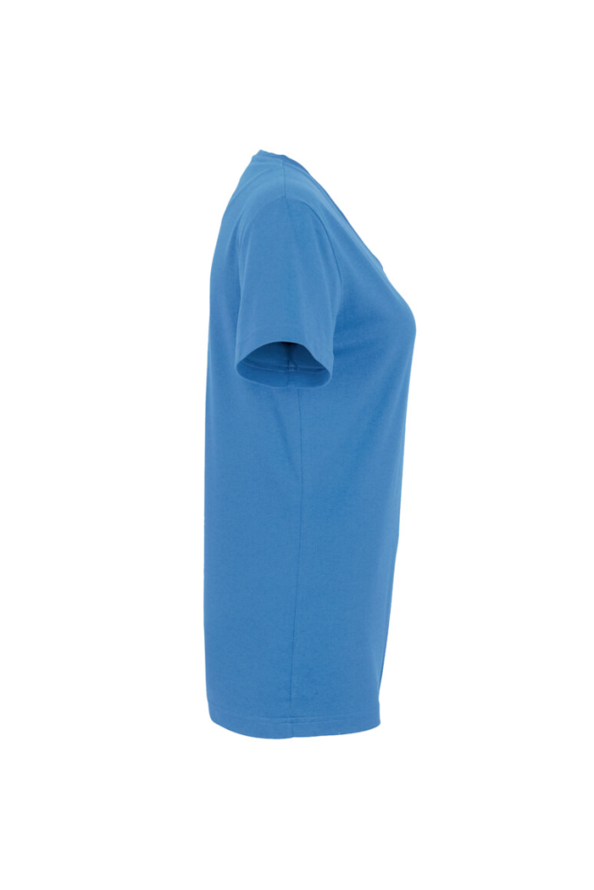 HAKRO Damen V-Shirt MIKRALINAR®, malibublau, M