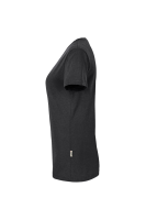 HAKRO Damen V-Shirt MIKRALINAR®, karbongrau, 6XL