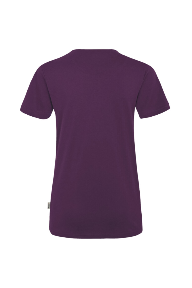 HAKRO Damen V-Shirt MIKRALINAR®, aubergine, L