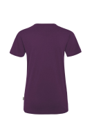 HAKRO Damen V-Shirt MIKRALINAR®, aubergine, L