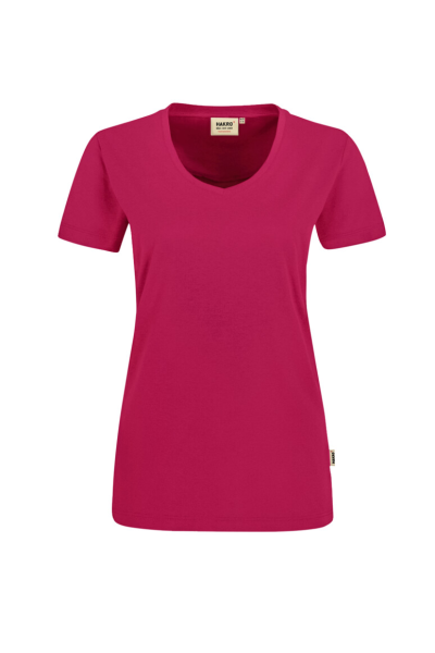 HAKRO Damen V-Shirt MIKRALINAR®, magenta