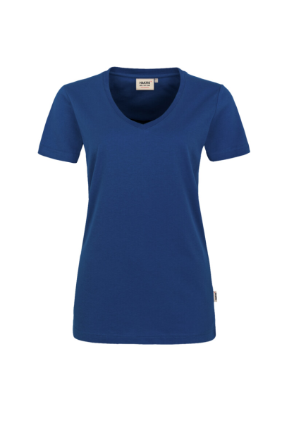 HAKRO Damen V-Shirt MIKRALINAR®, ultramarinblau