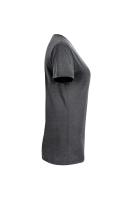 HAKRO Damen V-Shirt MIKRALINAR®, anthrazit meliert, S