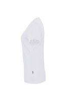 HAKRO Damen V-Shirt COOLMAX®, weiss, S