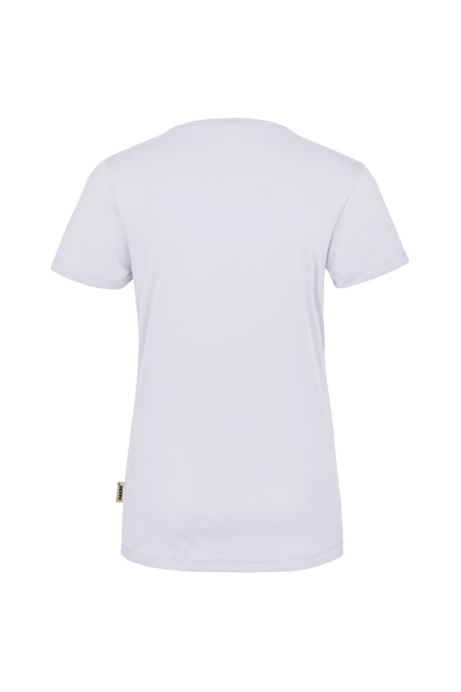 HAKRO Damen V-Shirt COOLMAX®, weiss, S
